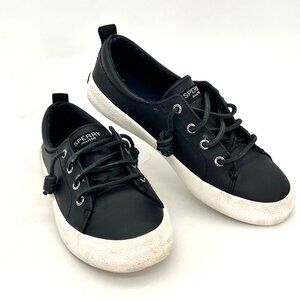 Sperry Shoes Sneakers Loafers Womens Size 6.5 Black White Casual Memory Foam